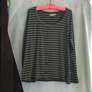 Soft knit striped top
